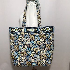 Stephanie Dawn Paisley Print Large Cotton Shoulder Bag Tote Bag